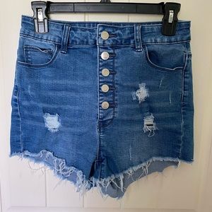 High rise jean shorts!